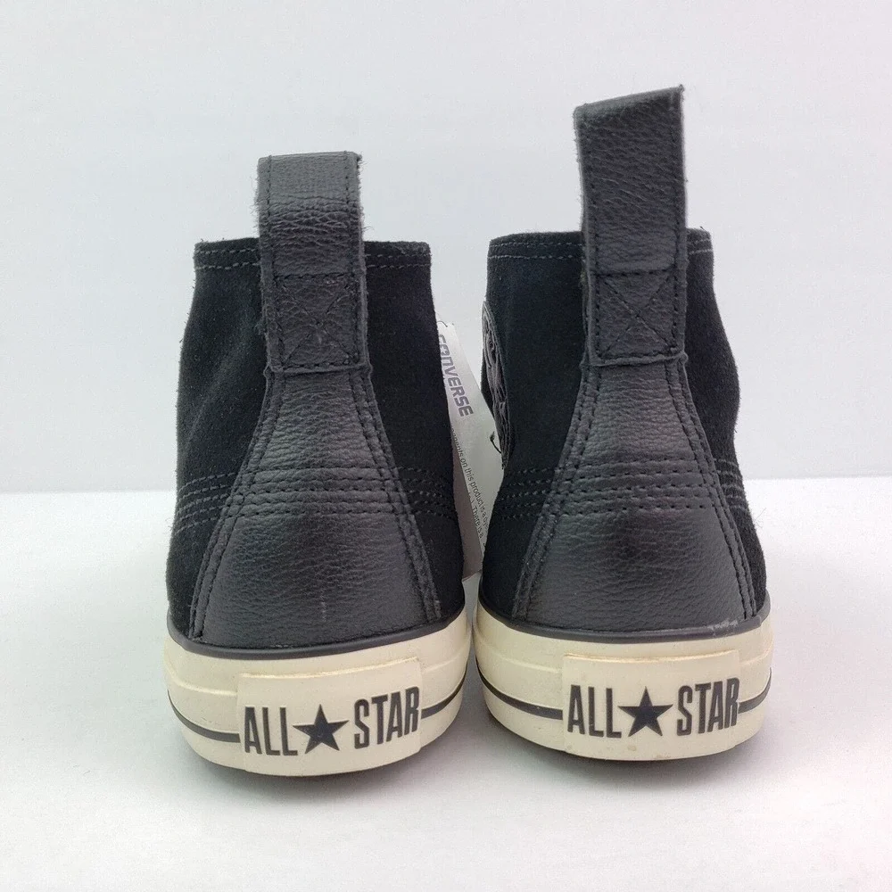 Converse Chuck Taylor Berkshire Mid Mens Sz 8 Womens Sz 10 Black Suede Shoes